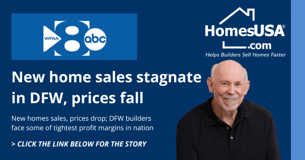 New home sales stagnate in DFW, prices fall