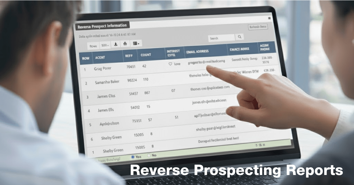 Reverse Prospecting Reports